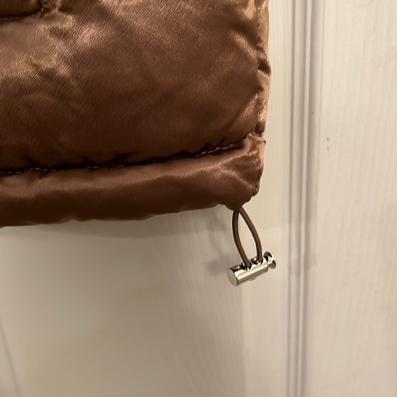 7 For All Mankind Cooper Metallic Short Puffer Jacket Size L - Picture 6 of 7